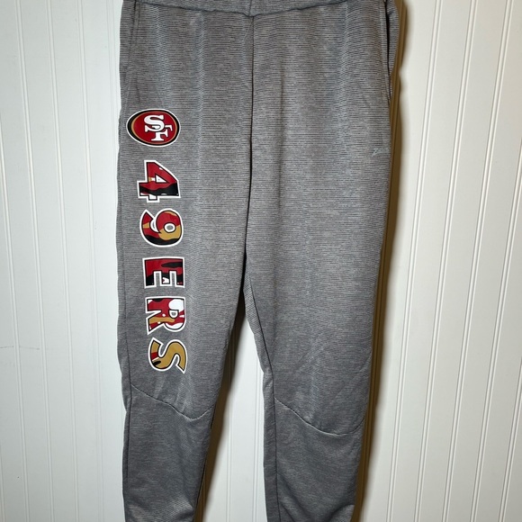 NFL Team Apparel San Francisco 49er Athletic Pants Men’s Size M - Picture 1 of 5